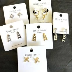 Lindi Kingi Gold Bloom Studs