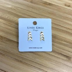 Lindi Kingi Formation Studs - Gold