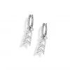 Lindi Kingi NEW ARRIVALS Embellished Formation Sleeper Earrings - Silver