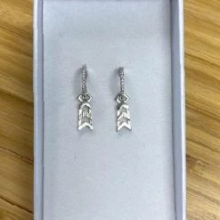 Lindi Kingi NEW ARRIVALS Embellished Formation Sleeper Earrings - Silver