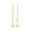 Republic Road Free To Roam Thread Earrings - Gold / Sapphire