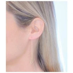 Republic Road Free To Roam Thread Earrings - Gold / Sapphire