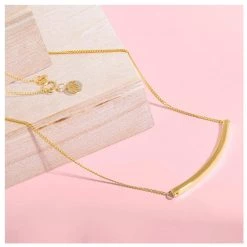 Republic Road Valentines Day All Bar None Choker Necklace - Gold