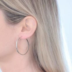 Republic Road NEW ARRIVALS Roundabouts Hoop Earrings - Silver