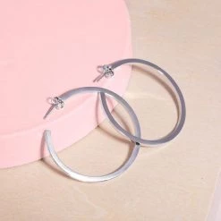 Republic Road NEW ARRIVALS Roundabouts Hoop Earrings - Silver