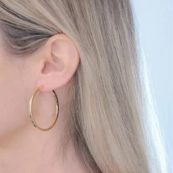 Republic Road Roundabouts Hoop Earrings - Gold