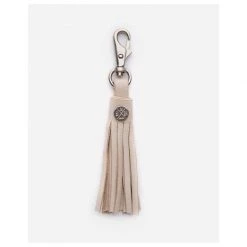 Stitch & Hide Valentines Day Leather Bag Tassel - Ivory