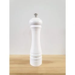 Dishy Bianco White Wood Mill (22cm) Seasoning