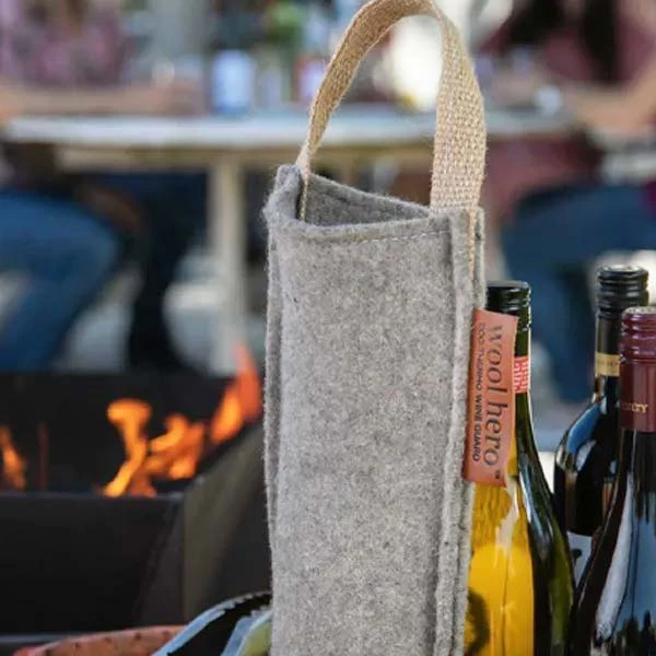 Wool Hero NZ Wool Wine Tote Bag
