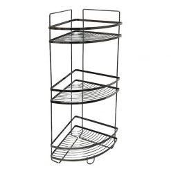 L.T. Williams 3-Tier Black Onyx Corner Shelf