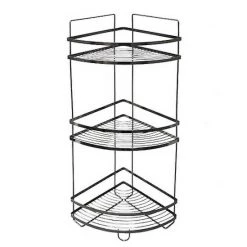 L.T. Williams 3-Tier Black Onyx Corner Shelf
