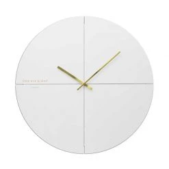 One Six Eight Liam White Clock (40cm) CLOCKS