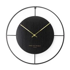 One Six Eight Black Addison Clock (40cm)
