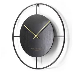 One Six Eight Black Addison Clock (40cm)