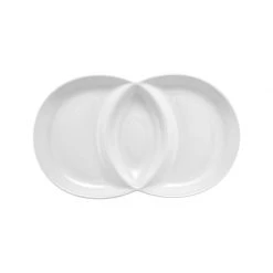 Ladelle Bowls, Plates & Serveware Classica Mini Loop Platter - White