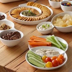 Ladelle Bowls, Plates & Serveware Classica Mini Loop Platter - White