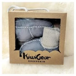 Kiwi Gear Sheepskin Baby Booties - Blue