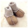 Kiwi Gear Sheepskin Baby Booties - Sand Kiwiana