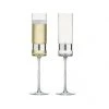 Anton Studio Metallics Soho Champagne Flute Set (2pc) - Silver