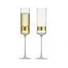 Anton Studio Soho Champagne Flute Set (2pc) - Gold Metallics