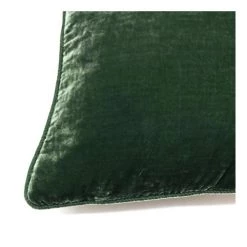 Le Forge Crushed Velvet Cushion - Green (50cm) Cushions