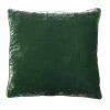 Le Forge Crushed Velvet Cushion - Green (50cm) Cushions