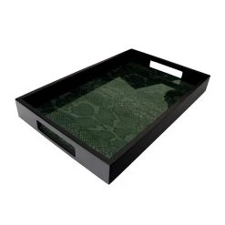 Le Forge Snake Patterned Decorative Tray Home Accents
