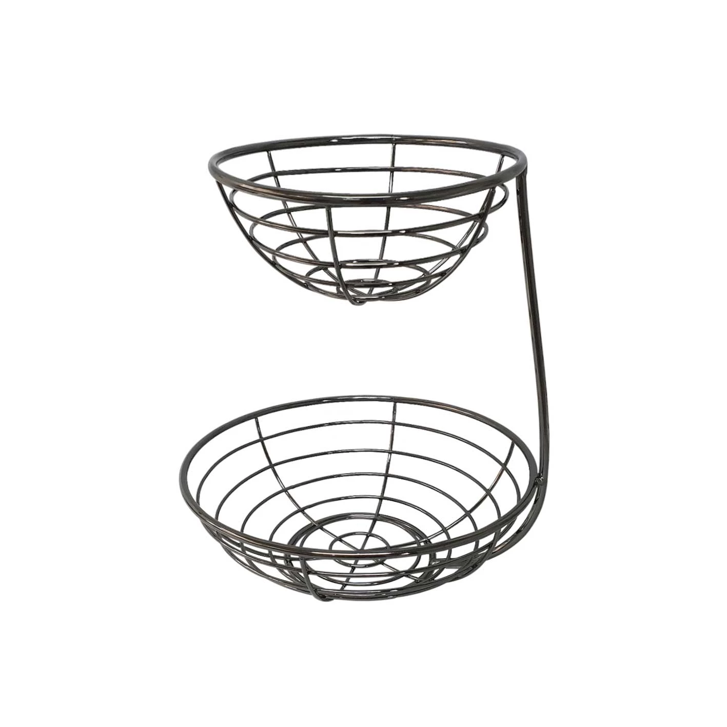 L.T. Williams Black Onyx 2-Tier Fruit Bowl