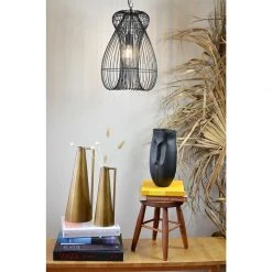 Roam & Loom Iron Abstract Face Vase NEW ARRIVALS