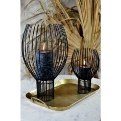 Roam & Loom Curved Wire Candle Holder