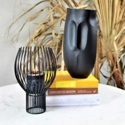 Roam & Loom Curved Wire Candle Holder