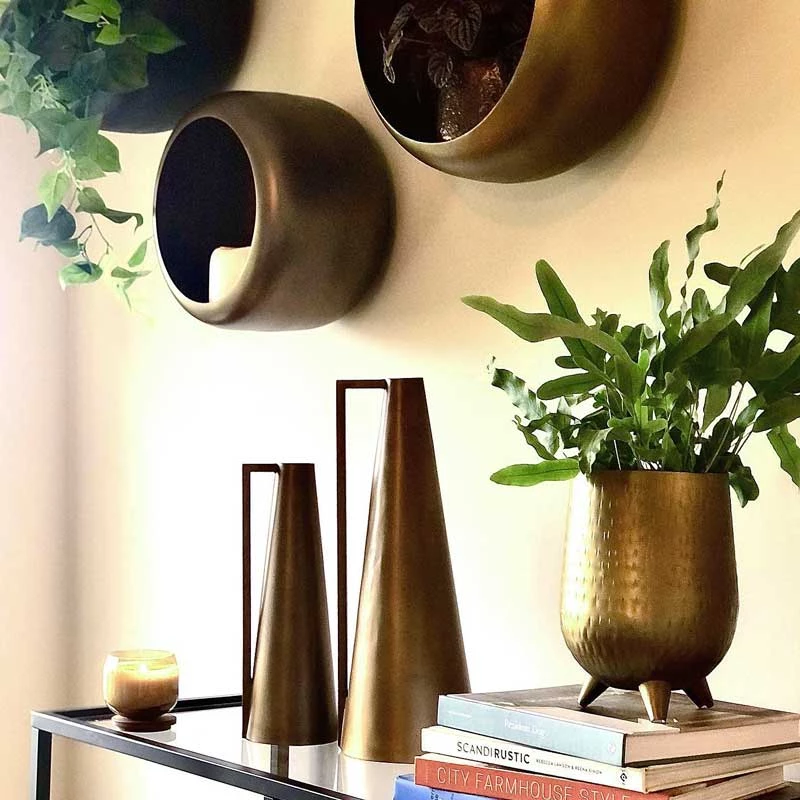 Roam & Loom NEW ARRIVALS Brass Jug Set (2pc)