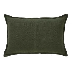 Weave Coastal Linen Lumbar Como Cushion - Khaki