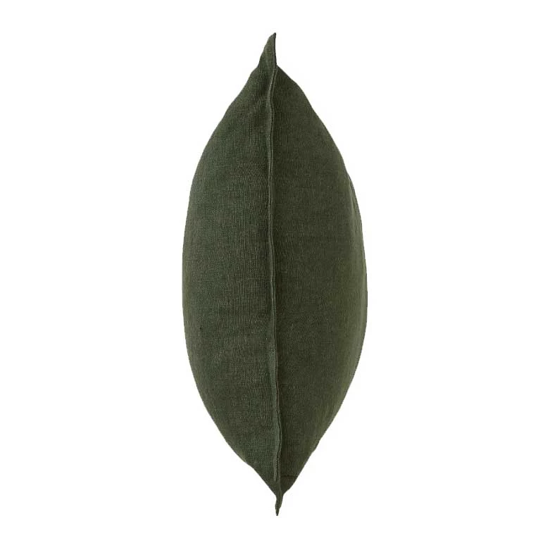 Weave Coastal Linen Lumbar Como Cushion - Khaki