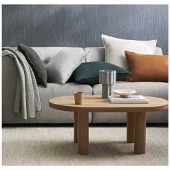 Weave Linen Lumbar Como Cushion - Spice Coastal