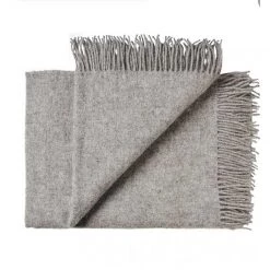 Weave NZ Lambswool Nevis Throw - Ash Kiwiana