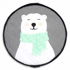 Play & Go Monochrome Soft Storage Bag & Play Mat - Polar Bear