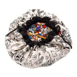Play & Go Colour My Bag Paris Storage Bag & Play Mat - Large Monochrome