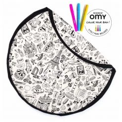 Play & Go Colour My Bag Paris Storage Bag & Play Mat - Large Monochrome