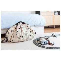 Play & Go Monochrome Glow In The Dark Space Storage Bag & Play Mat - Large