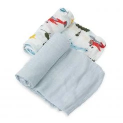 Little Unicorn Deluxe Muslin Swaddle 2pk – Airshow