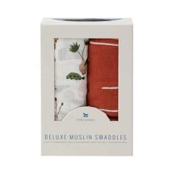 Little Unicorn BABY & TODDLER GIFTS Deluxe Muslin Swaddle 2pk – Safari Social