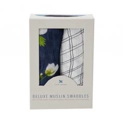 Little Unicorn Deluxe Muslin Swaddle 2pk – White Anemone Country Style