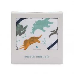 Little Unicorn BABY & TODDLER GIFTS Hooded Towel & Wash Cloth Set – Dino Friends