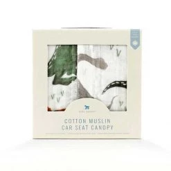 Little Unicorn BABY & TODDLER GIFTS Cotton Muslin Car Seat Canopy - Dino Friends