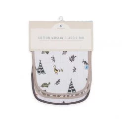Little Unicorn Cotton Muslin Classic Bib 3pk - Forest Friends Restocked