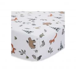 Little Unicorn Blankets & Bedding Cotton Muslin Fitted Cot Sheet – Forest Friends