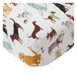 Little Unicorn Cotton Muslin Fitted Cot Sheet – Woof