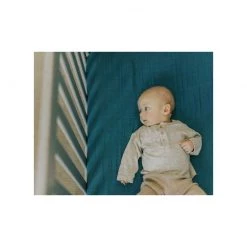 Little Unicorn Cotton Muslin Fitted Cot Sheet – Lake Blankets & Bedding