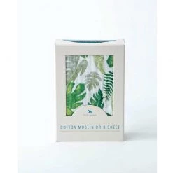 Little Unicorn Country Style Cotton Muslin Fitted Cot Sheet – Tropical Leaf